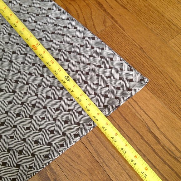 Plus Size Ann Taylor Loft Faux Wrap Black and White Weave Pattern Dress Size 14 - Picture 11 of 15